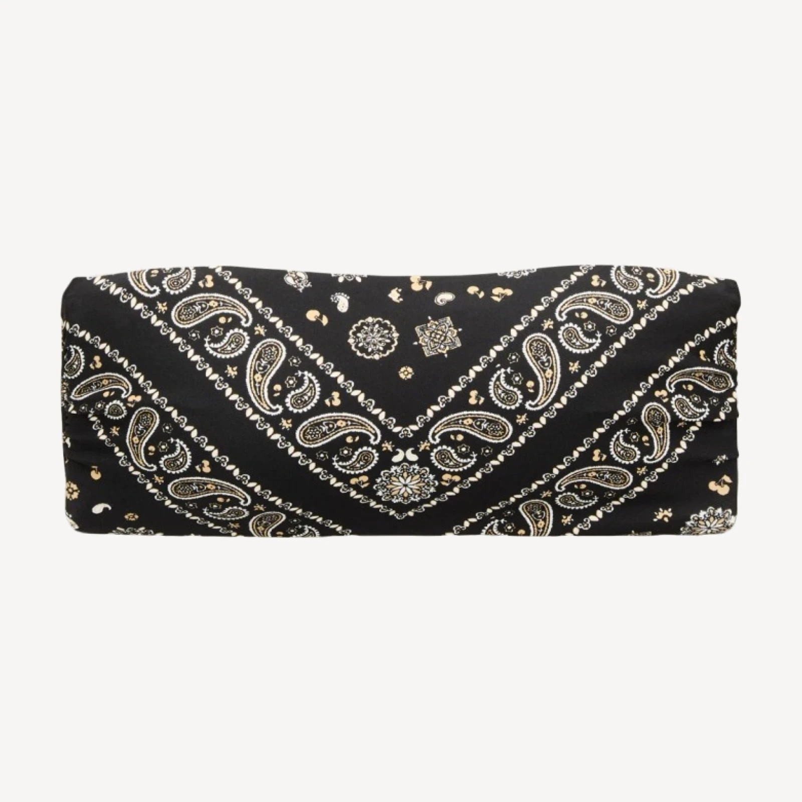 Bandeau bikini top in bandana-print Classic Sculpt™