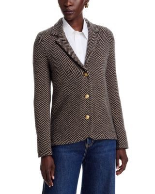 C by Bloomingdale's Cashmere Notch Lapel Cashmere Blazer - Exclusive, photo 3