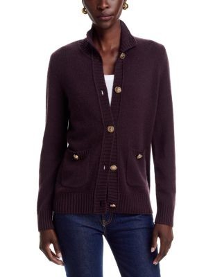 C by Bloomingdale's Cashmere Rib Knit Cardigan - Exclusive