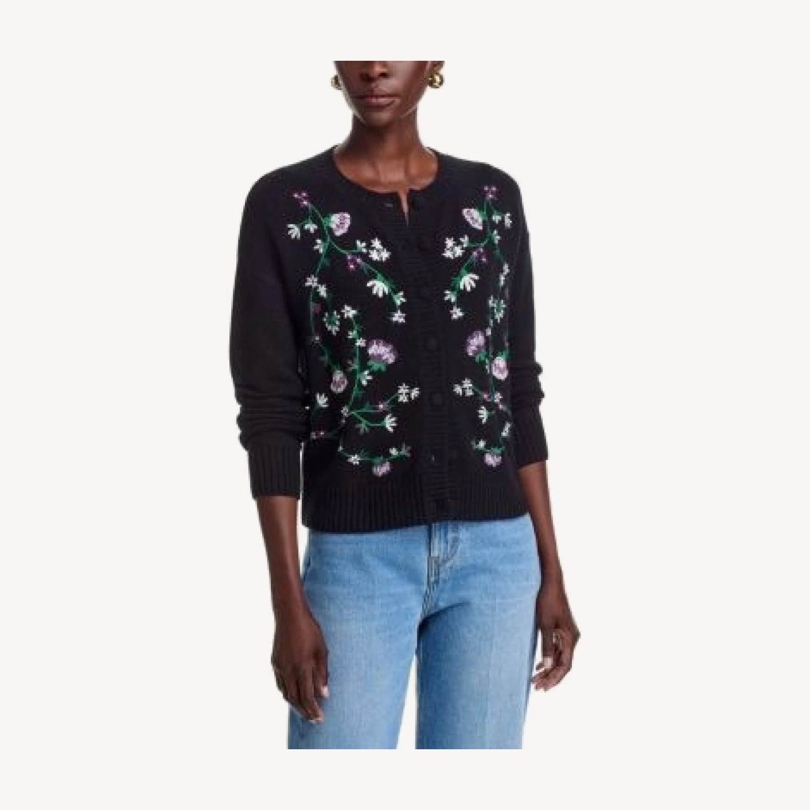 C by Bloomingdale's Cashmere Cashmere Crewneck Cardigan Sweater - Exclusive