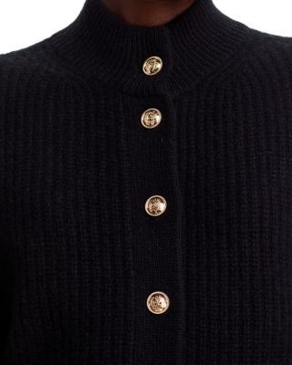 C by Bloomingdale's Cashmere Balloon Sleeve Mockneck Cashmere Cardigan - Exclusive