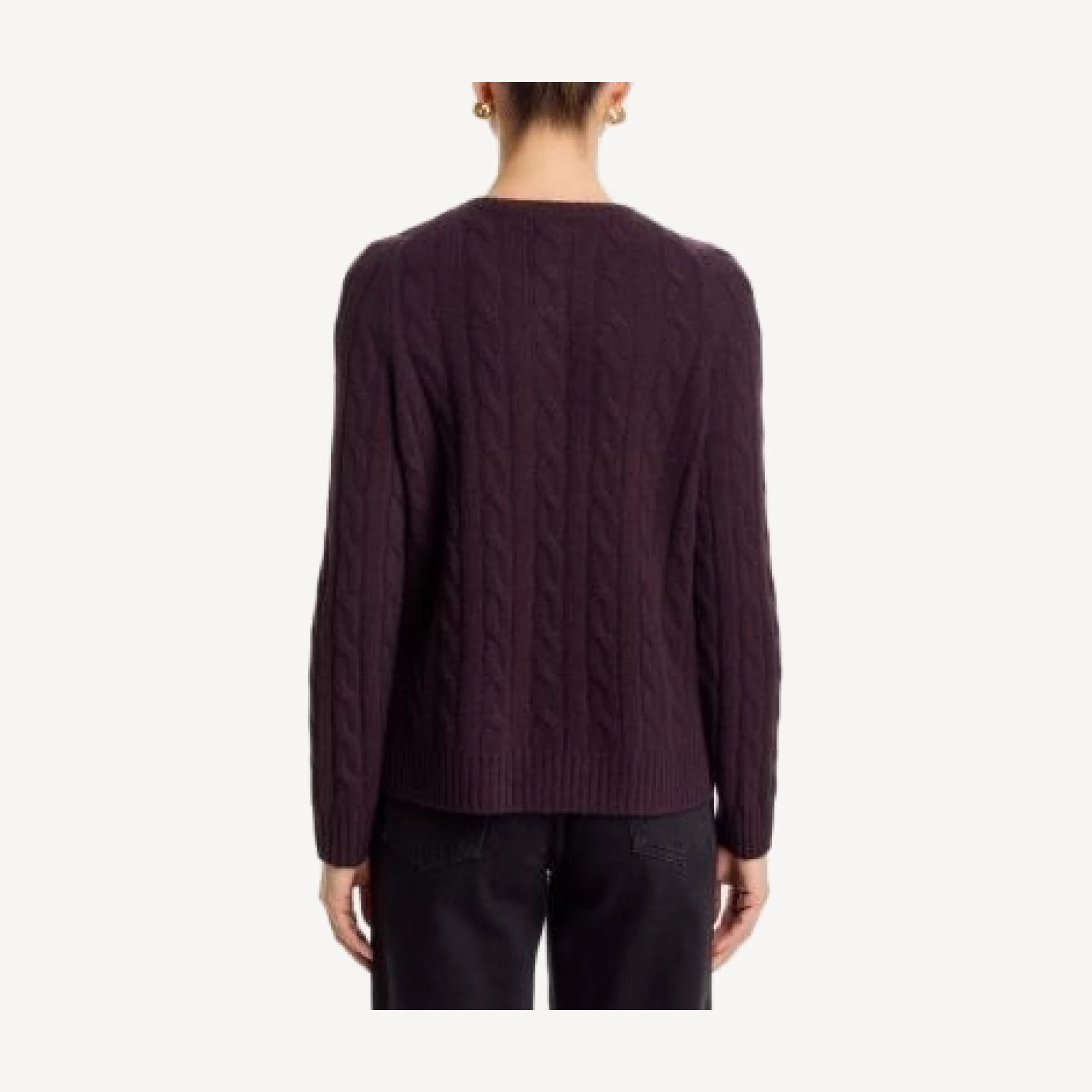 C by Bloomingdale's Cashmere 100% Cashmere Crewneck Cable Knit Cardigan Sweater - Exclusive