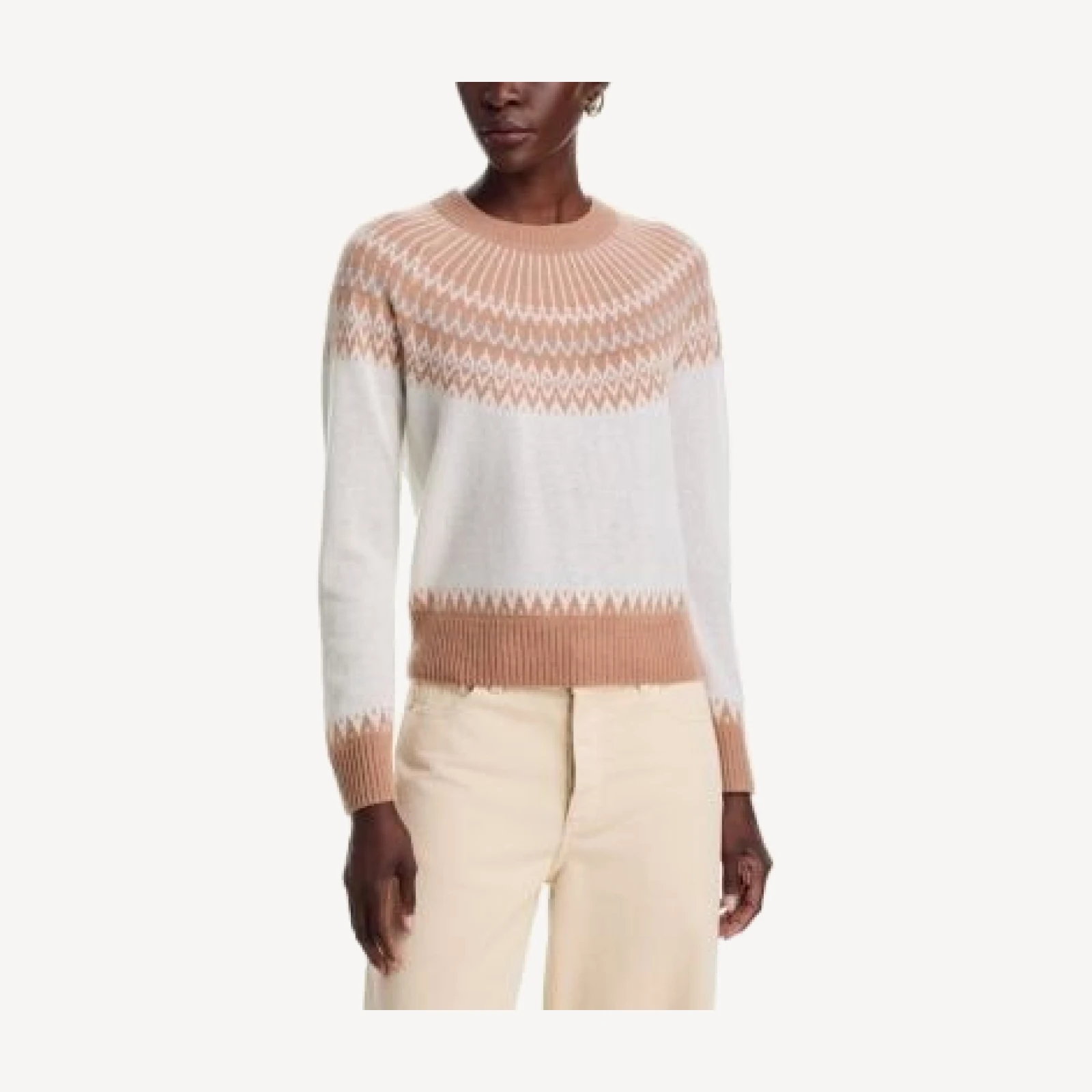 C by Bloomingdale's Cashmere Fair Isle Crewneck Cashmere Sweater - Exclusive