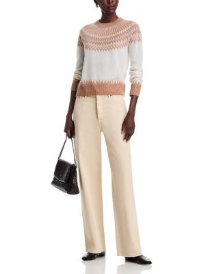 C by Bloomingdale's Cashmere Fair Isle Crewneck Cashmere Sweater - Exclusive