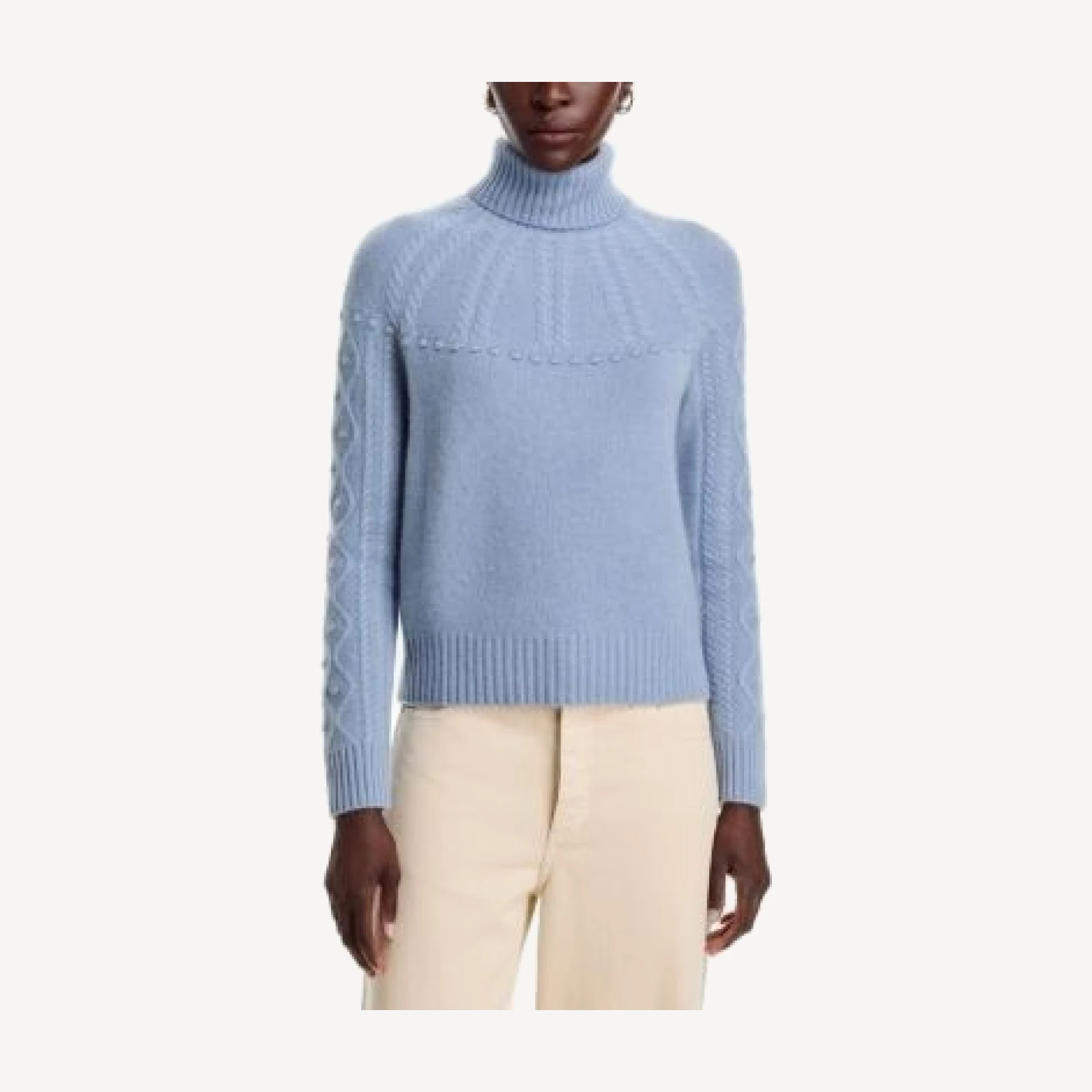 C by Bloomingdale's Cashmere Cable Turtleneck Cashmere Sweater - Exclusive