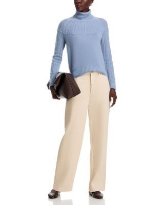 C by Bloomingdale's Cashmere Cable Turtleneck Cashmere Sweater - Exclusive