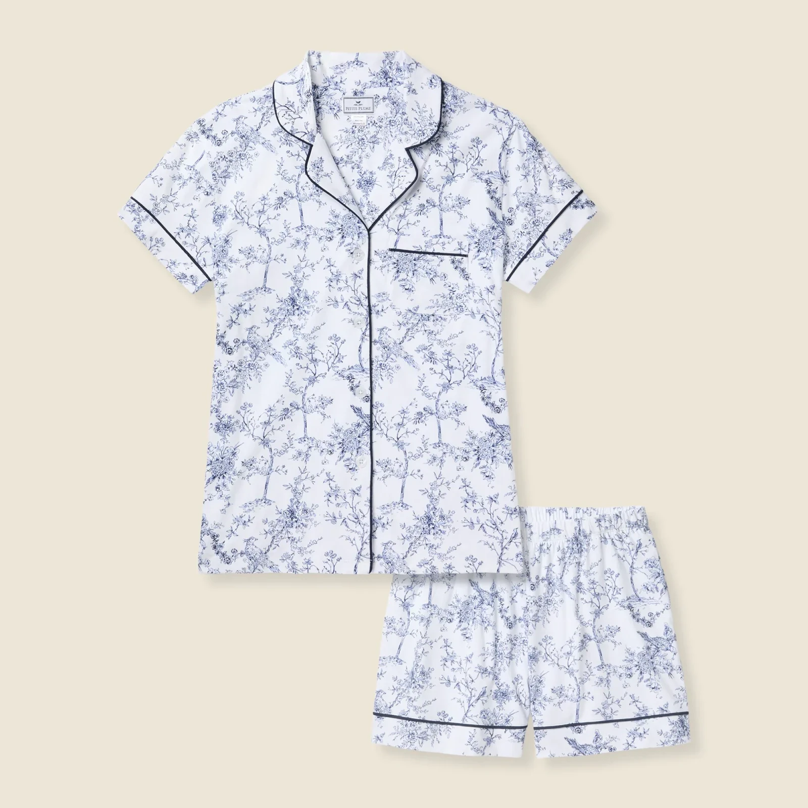 Petite Plume™ women's Pima cotton short set