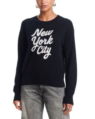 Aqua Cashmere Nyc Crewneck Sweatshirt - Exclusive