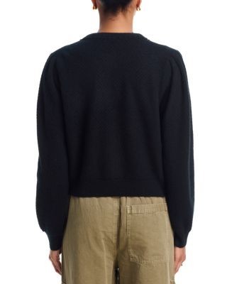 Aqua Cashmere Puff Sleeve Jacket - Exclusive