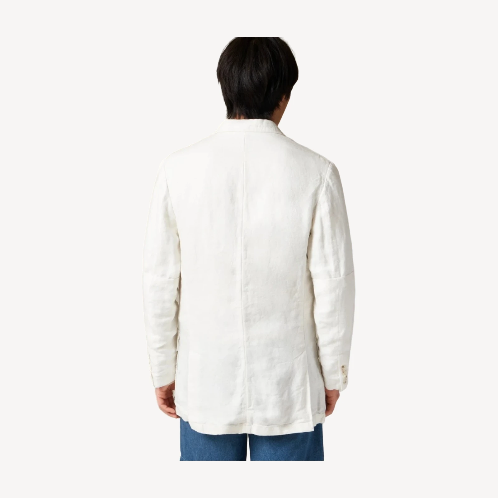 Big-fit suit jacket in Italian linen