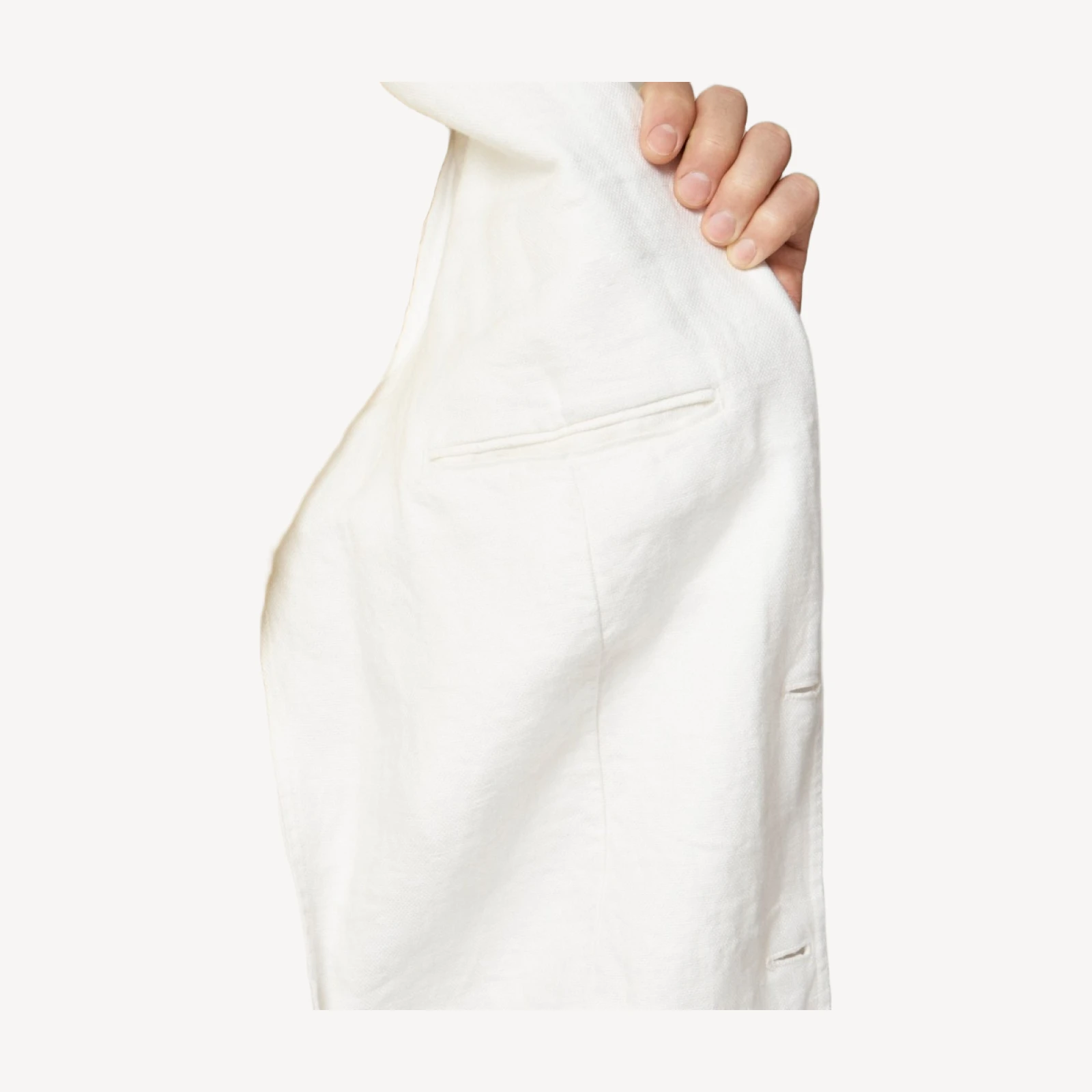 Big-fit suit jacket in Italian linen