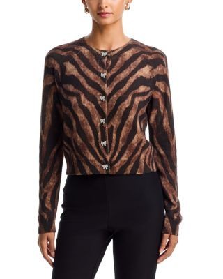 Aqua Ziger Cashmere Cardigan - Exclusive