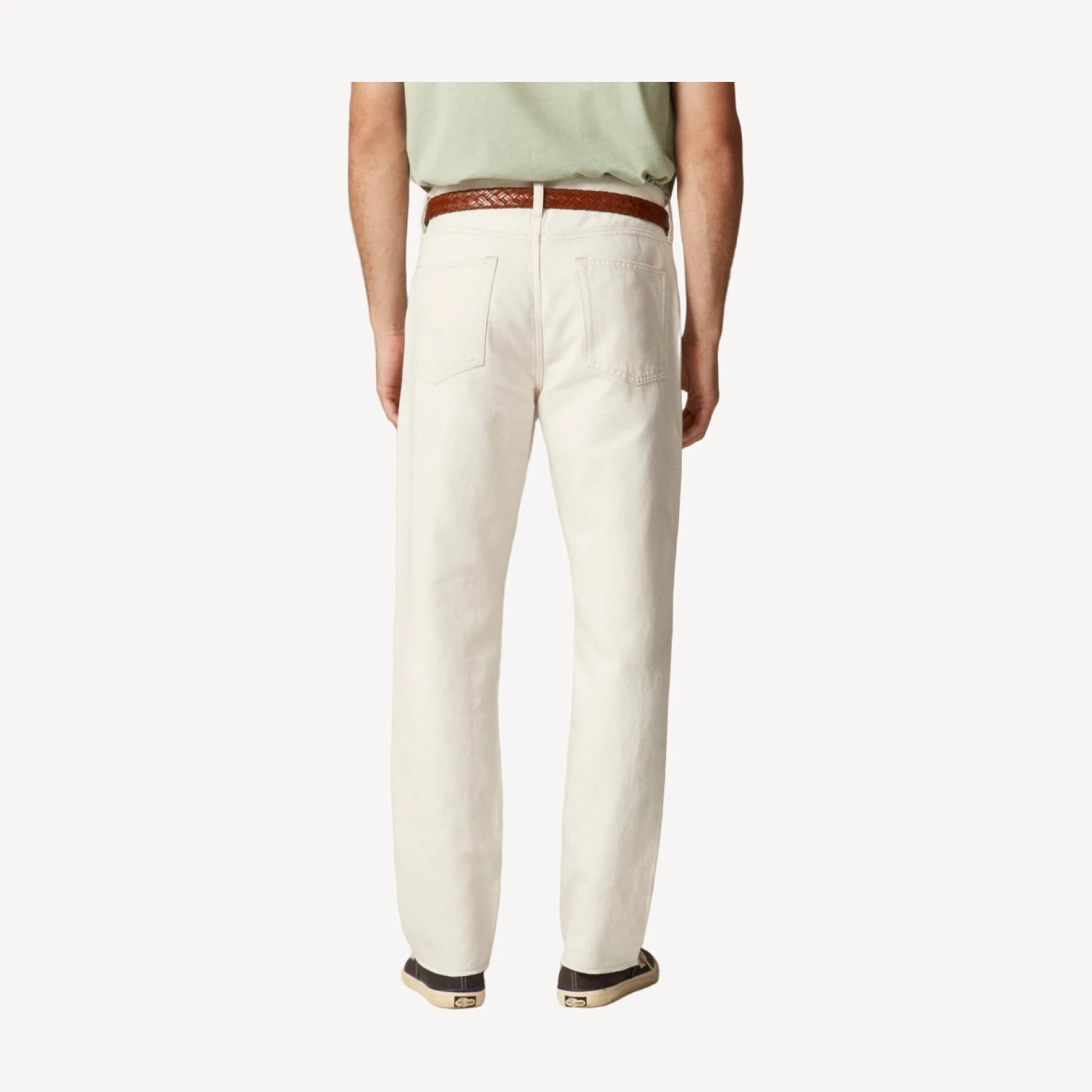 Classic summerweight jean in cotton-linen blend