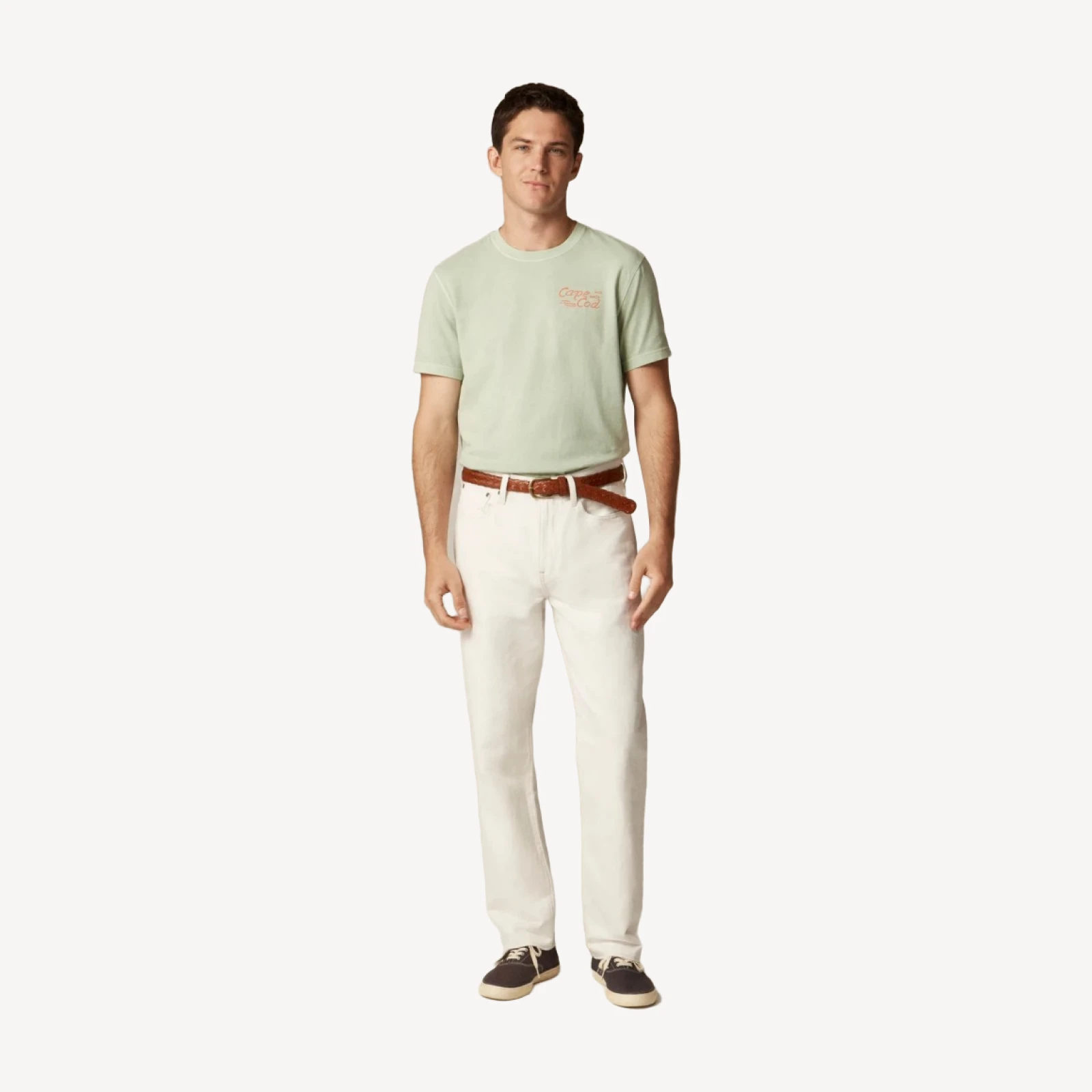 Classic summerweight jean in cotton-linen blend