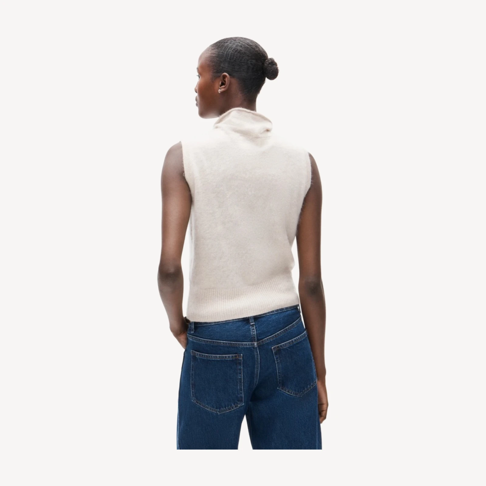 Cashmere turtleneck sweater shell