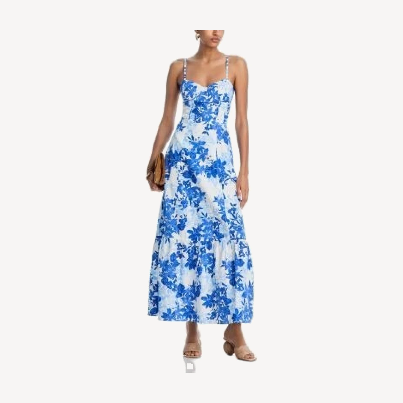 Aqua Corset Maxi Dress - Exclusive