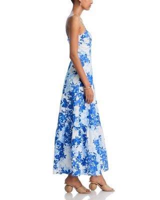 Aqua Corset Maxi Dress - Exclusive