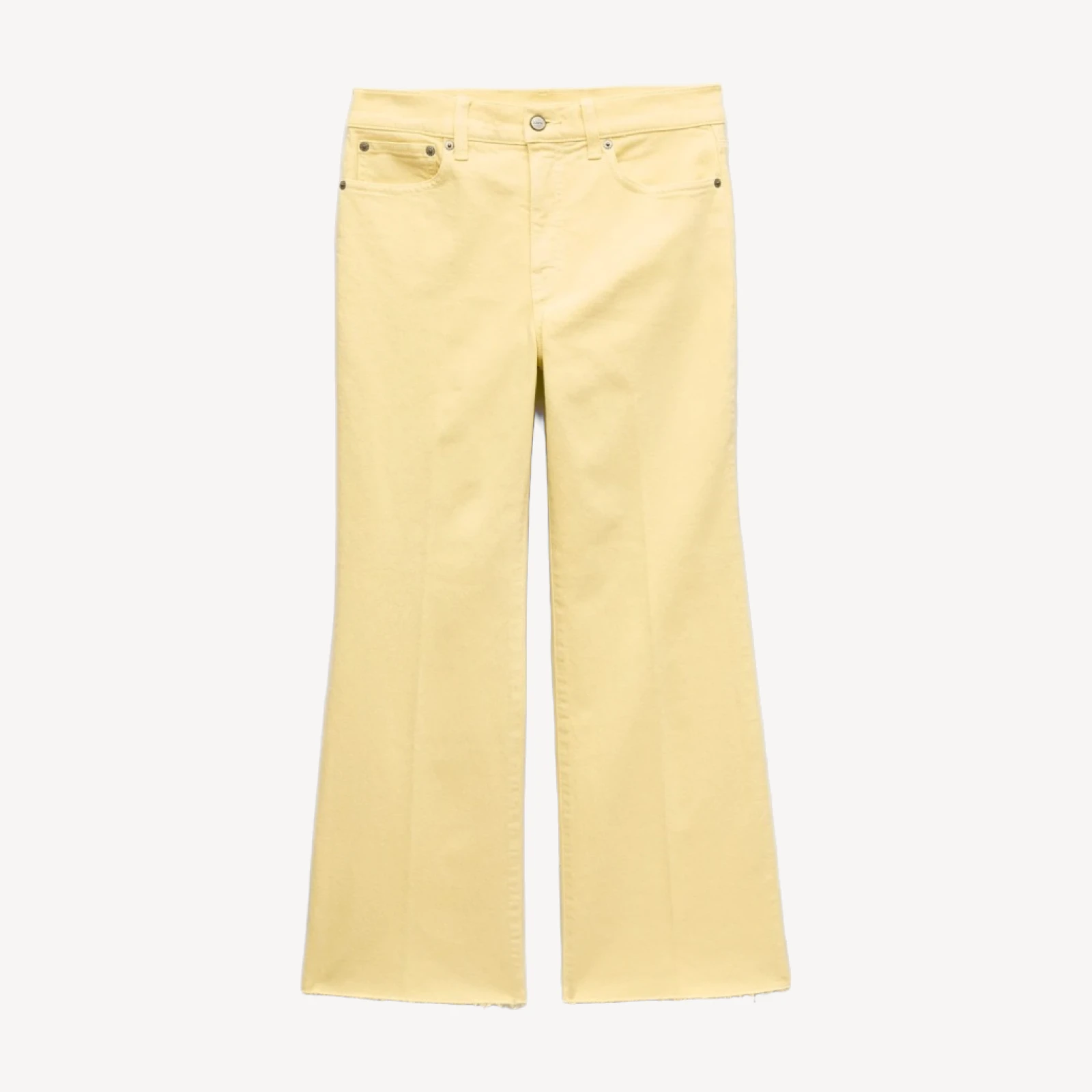 Garment-dyed Charley kickout cropped jean