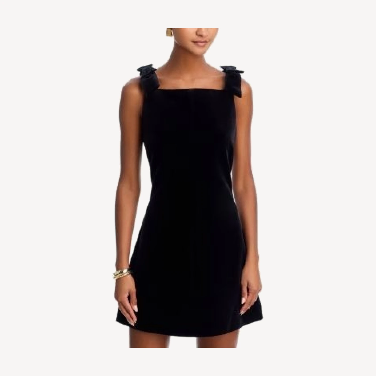Aqua Velvet Mini Dress - Exclusive