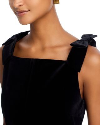 Aqua Velvet Mini Dress - Exclusive