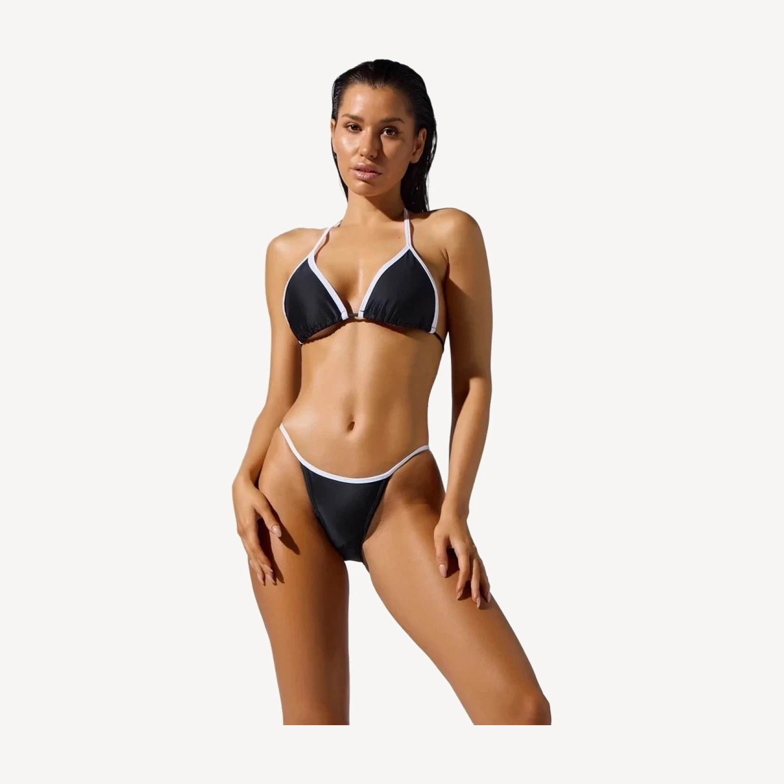 Mara Bikini Bottom [ Black/White ]
