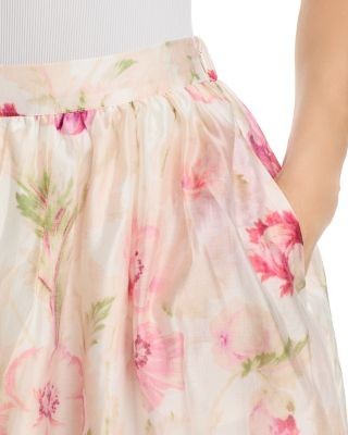 Aqua Rose Maxi Skirt - Exclusive