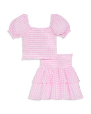 Aqua Girls' Smocked Top, Little Kid, Big Kid - Exclusive