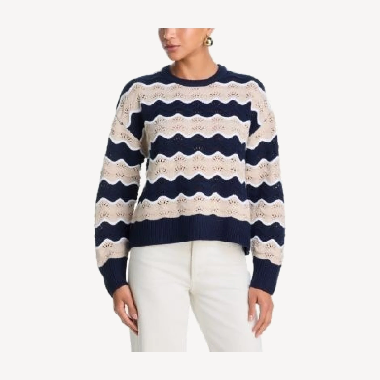 Aqua Wavy Stripe Sweater - Exclusive