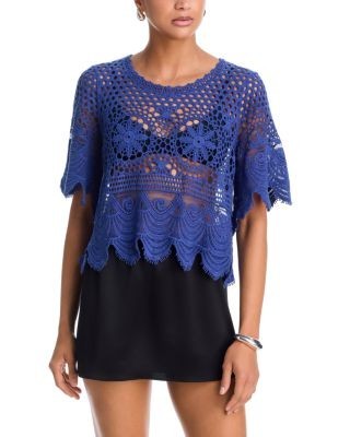 Aqua Crochet Top - Exclusive