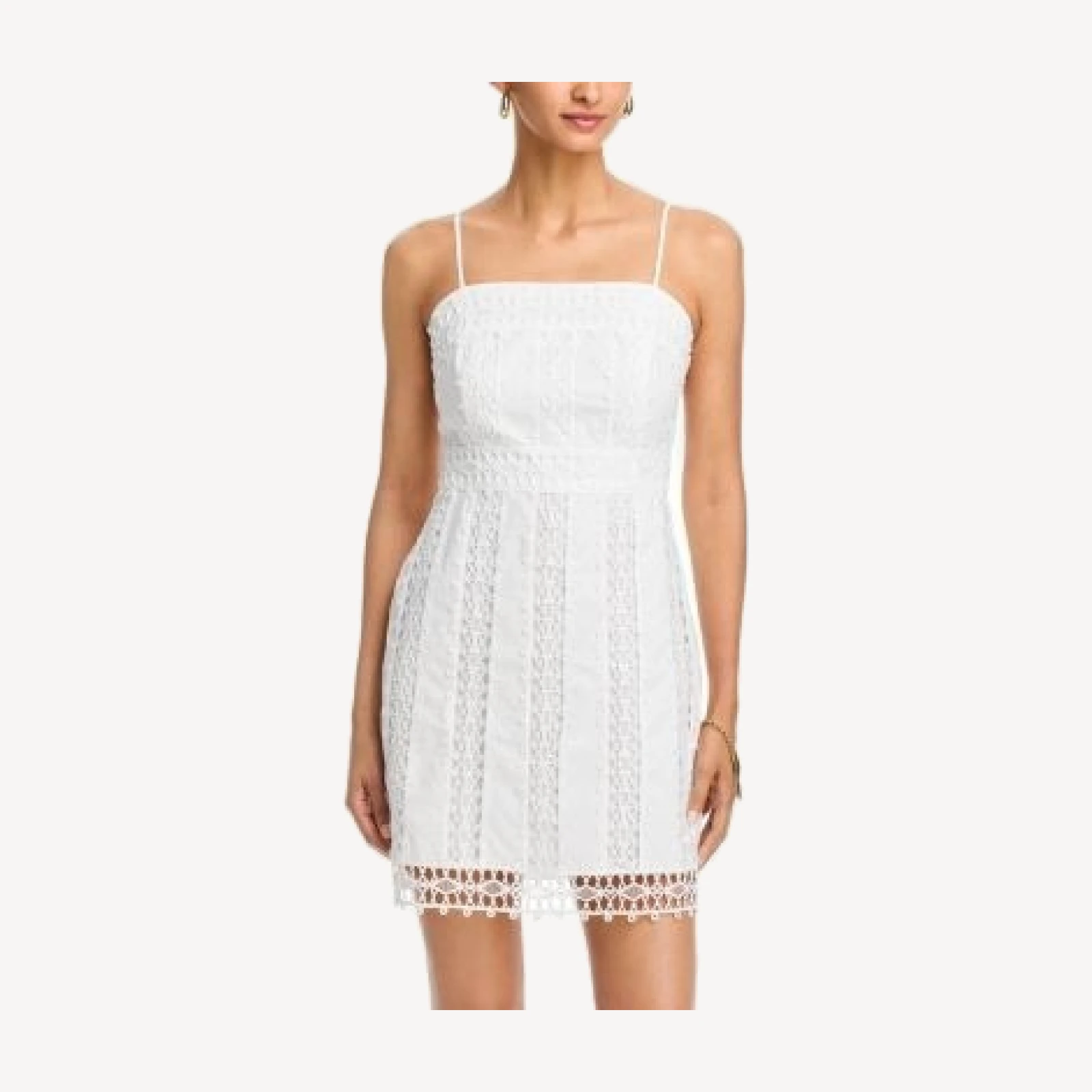 Aqua Lace Inset Mini Dress - Exclusive