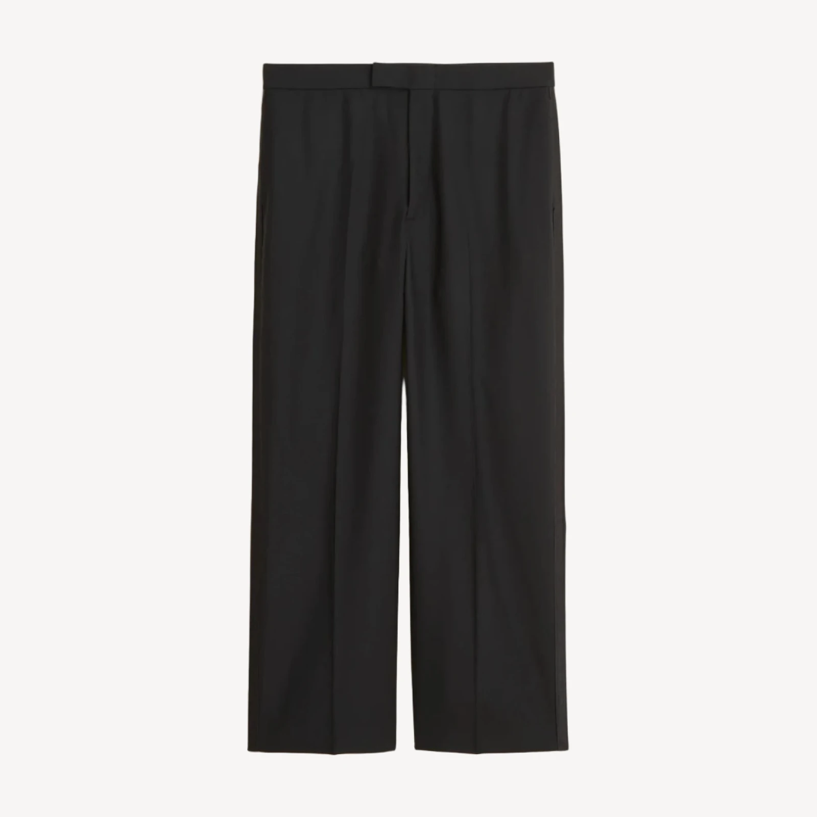 Relaxed-fit tuxedo pant in Italian wool