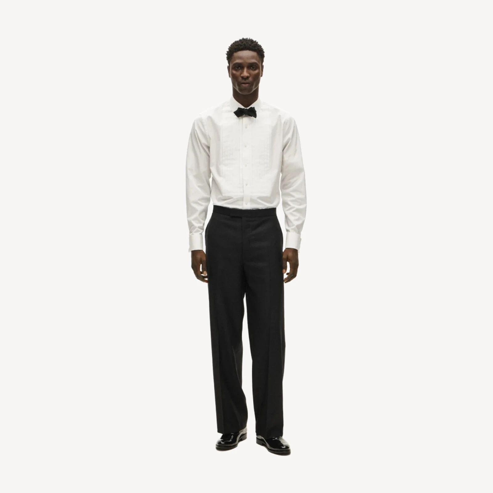 Relaxed-fit tuxedo pant in Italian wool