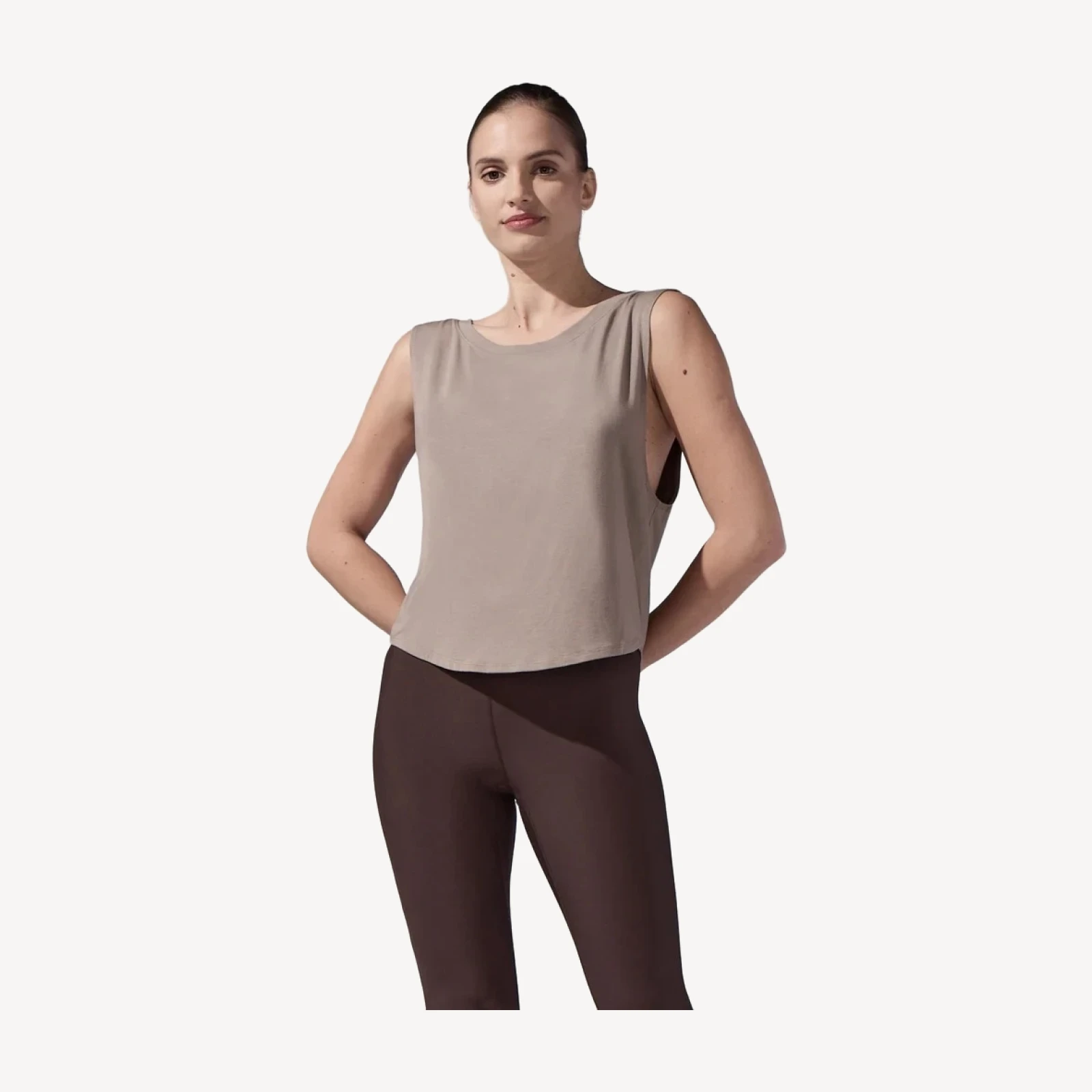 Jersey Base Tank [Taupe]