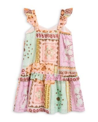 Aqua x Agua Bendita Girls' Short Sleeved Mini Dress, Little Kid, Big Kid - Exclusive
