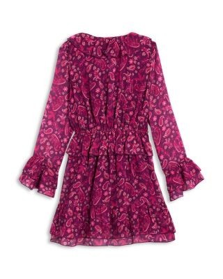 Aqua Girls' Printed Ruffled Dress, Big Kid - Exclusive