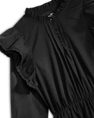 Aqua Girls' Ruffled Long Sleeved Dress, Big Kid - Exclusive