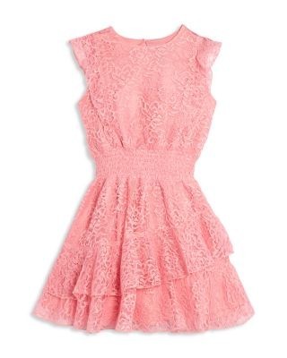 Aqua Girls' Sleeveless Ruffled Mini Dress, Big Kid - Exclusive