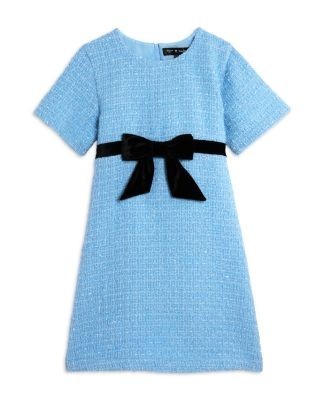 Aqua x Nicky Hilton Girls' Short Sleeved Bow Waist Dress, Little Kid, Big Kid - Exclusive