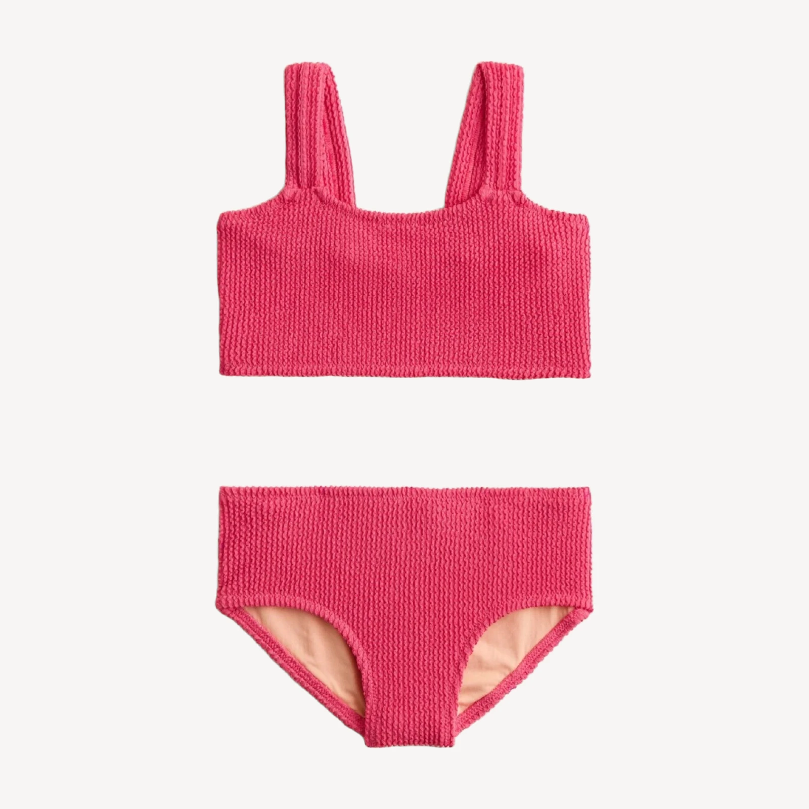 Girls' scrunchie two-piece swimsuit