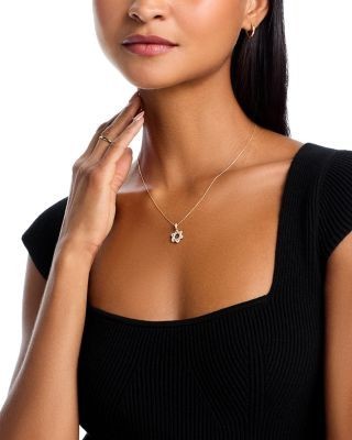 Bloomingdale's Fine Collection Diamond Star of David Pendant Necklace in 14K Yellow Gold, 0.33 tcw