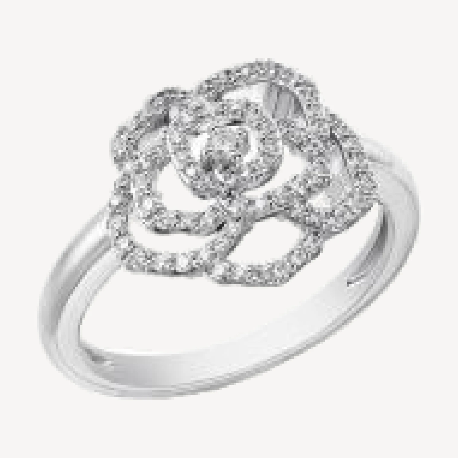 Bloomingdale's Fine Collection Diamond Flower Ring in 14K White Gold, 0.33 tcw