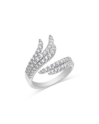 Bloomingdale's Fine Collection Diamond Bypass Ring in 14K White Gold, 1.0 tcw