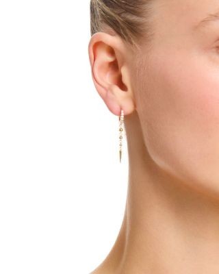 Bloomingdale's Fine Collection Diamond Linear Drop Earrings in 14K Yellow Gold, 0.25 tcw