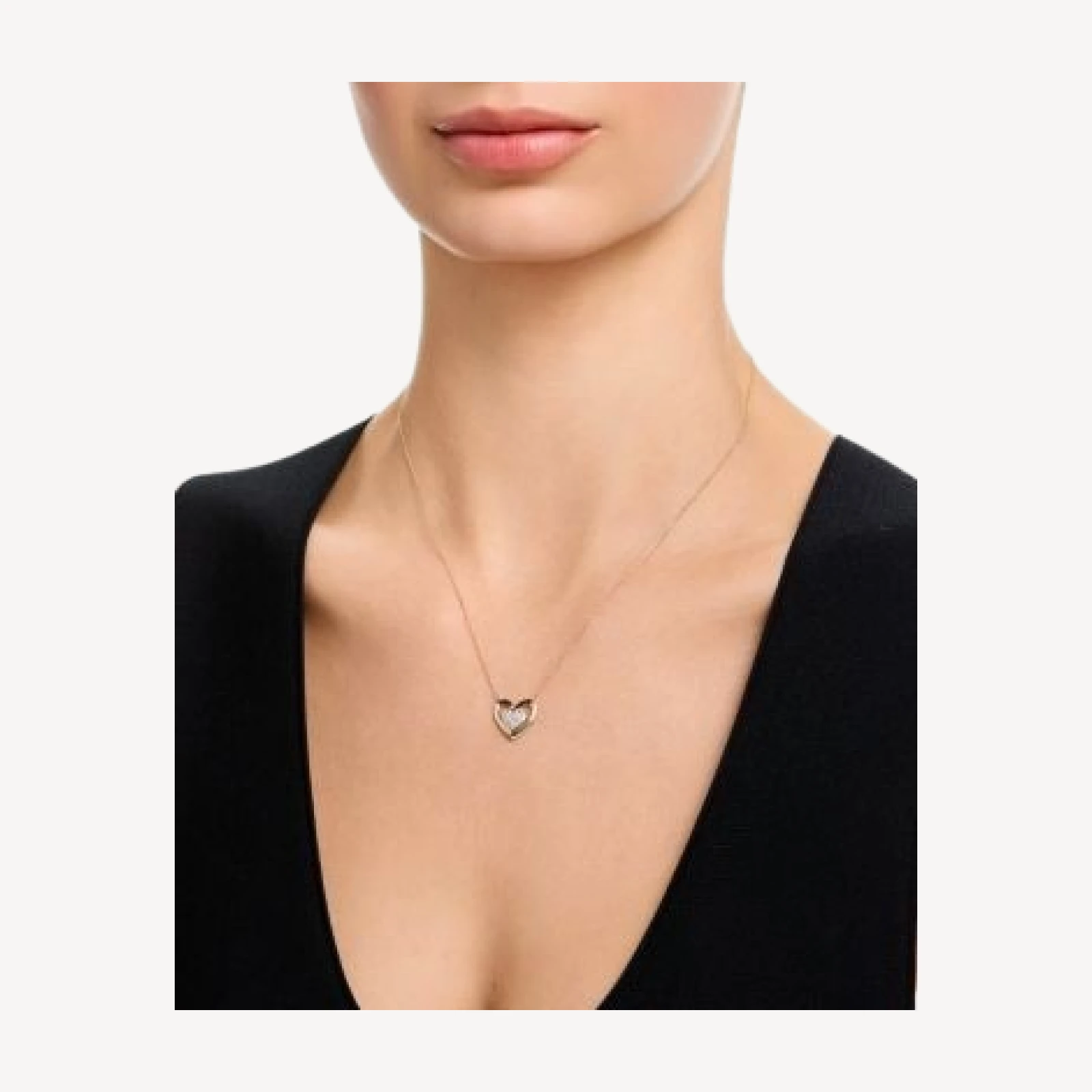 Bloomingdale's Fine Collection Diamond Pave Heart Pendant Necklace in 14K Yellow Gold, 0.15 tcw