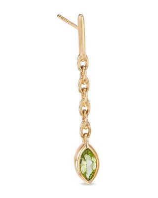Bloomingdale's Fine Collection Peridot Drop Earrings in 14K Yellow Gold