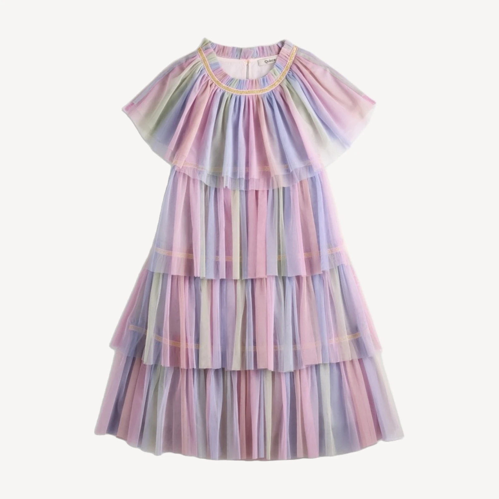 Recycled Tulle Tiered Dress - Kid