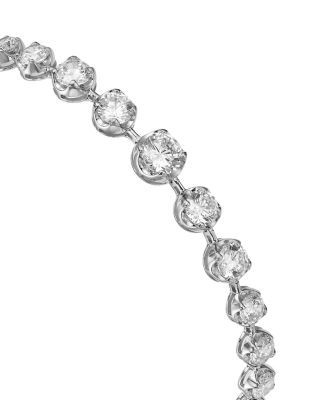 Bloomingdale's Fine Collection Luxe Collection Certified Diamond Graduated Tennis Bracelet in 14K White Gold, 5.0 tcw