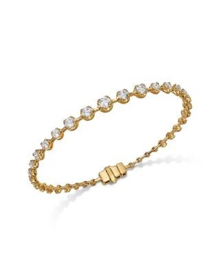 Bloomingdale's Fine Collection Luxe Collection Certified Graduated Tennis Bracelet in 14K Gold, 3.0 tcw