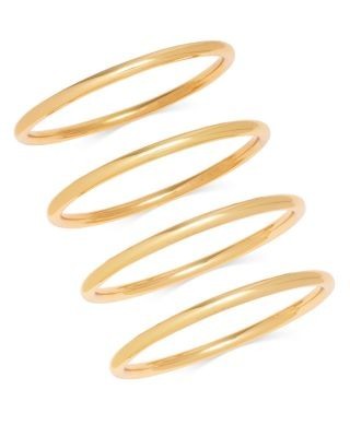 Aqua Thin Bangle Bracelets, Set of 3 - Exclusive