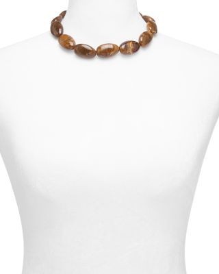 Aqua Beaded Necklace, 14.5-15.5 - Exclusive